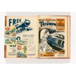 Triumph (Jul-Dec 1931) 350-375. In half-year bound volume. Publisher's file copies. With free gift