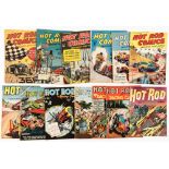 Hot Rod Comics (1951) 1-7 Fawcett. With Hot Rods and Racing Cars (1953) 50-54 (1-5) L. Miller and