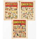 Knock-Out (1939) 2, 4, 7. Starring Sexton Blake double page picture serial, Stone Age Kit and