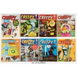 Creepy Worlds (1960s-70s) Alan Class. 105, 113, 119, 122, 133-140, 142, 145, 146, 160, 161, 165,