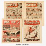 Radio Fun (1946-51) 30 issues between 381-655. With 1955 x 1, 1957 x 1, 1958 Easter Number and Nov