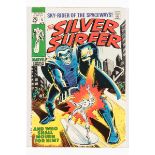 Silver Surfer 5 (1969) cents copy. Half-inch lower spine tear [fn-]. No Reserve