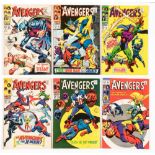 Avengers (1968) 50-53, 56, 59 (Cents copies 51, 53) [vg/fn+] (6). No Reserve