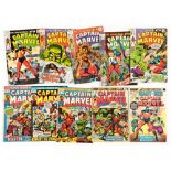 Captain Marvel (1969-75) 17-25 with Giant-Size 1. 25 [fr], balance [gd+/vg/vfn-] (10). No Reserve