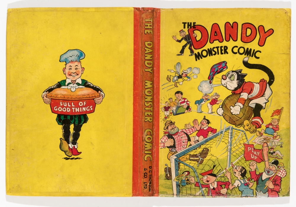 Dandy Monster Comic (1944). Goalie Korky. Worn boards and spine with restored edges and corners