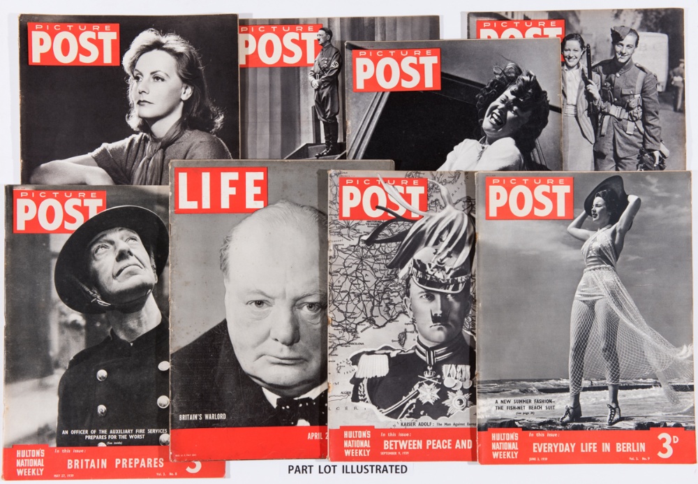 Picture Post (1938-39) 55 issues between Vol 1: No 4 - Vol 5: No 13 and 5 issues of LIFE Magazine.