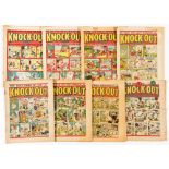 Knock-Out (1939-40) 12, 18, 23, 30-33, 70. No 70 [fr], balance rusty staples [vg-/vg+] (8)