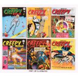 Creepy Worlds/Alan Class (1960s) 54, 58-63, 72, 74, 76-80, 82-87, 92, 97, 99. Many Lee/Ditko