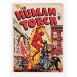 Human Torch 1 (1954) L. Miller. Reprints cover and stories (incl Bill Everett's Sub-Mariner) from US