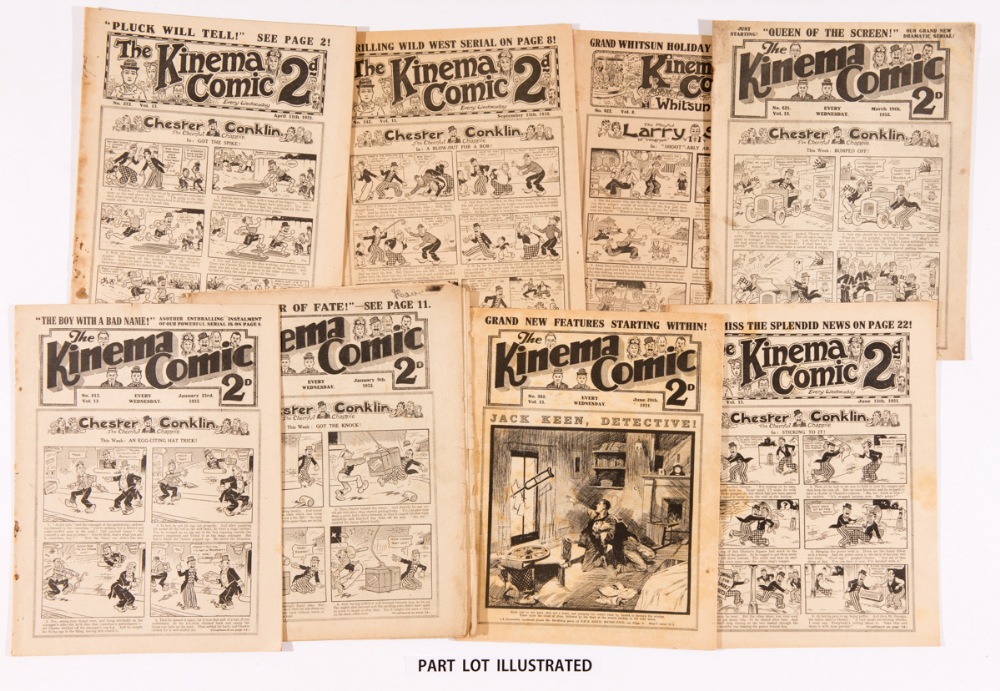 Kinema Comic (1928-32) 422, 542, 572, 581, 582, 611, 613, 621, 648, 650. Starring Larry Semon,