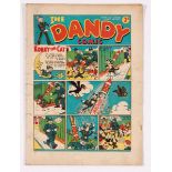 Dandy 49 (1938) First Fireworks issue. Bright cover, some horizontal spine tears [vg-]