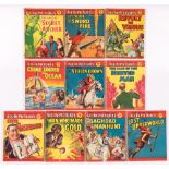 Super-Detective Library (1954-56) 32, 34-36, 39-41, 46, 47, 50. Bright covers with some rust spots