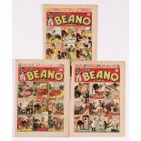 Beano (1944) 229, 230, 231. Pansy Potter cover story No 229. Propaganda war issues "You can help hit