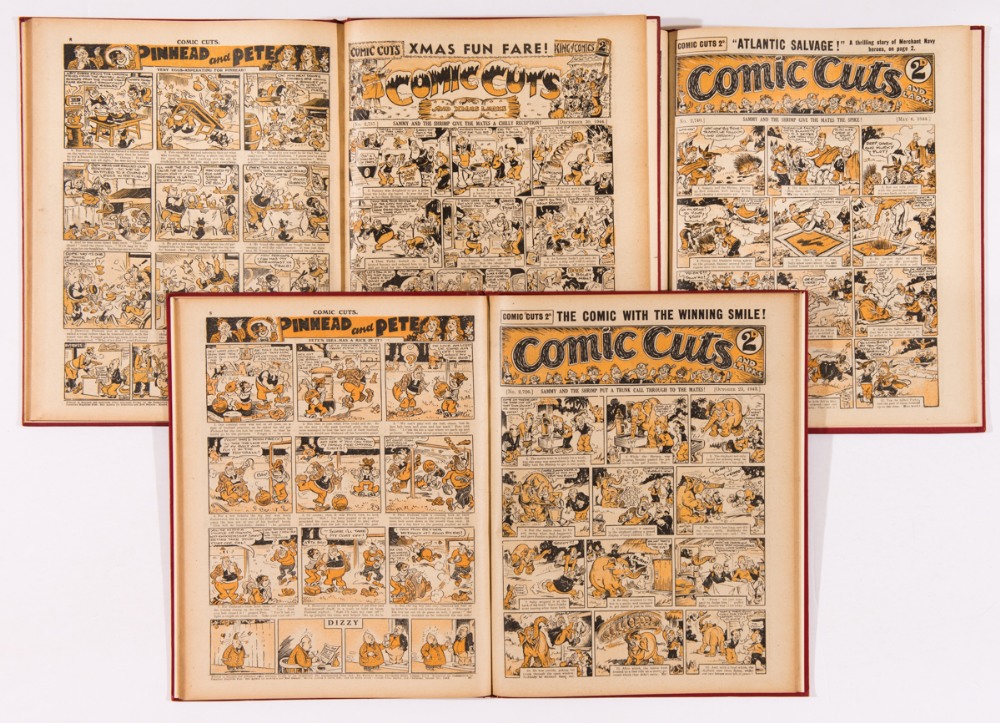 Comic Cuts (Jul 1943 - Dec 44) 2718-2757. Year and a half complete run (printed fortnightly) in