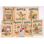 Bunty (1958-60) 1, 3-115 including Xmas 1958 and 1959 issues. No 38 wfg Girl of The Islands fully