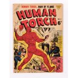 Human Torch 2 (1954) L. Miller. Reprints cover and Human Torch in Korea stories (incl Bill Everett's