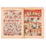 Beano 169 (1941). Propaganda Xmas issue with long panel of all the Beano characters collecting waste