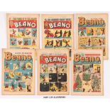 Beano (1960, 1962). 1960: 21 issues between 911-963 (927-929 top cover margins torn away) [gd].