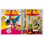 Batman Albums 1, 2 (1960s) Randlecourt Printers Ltd. Black and white reprints of US Batman issues.