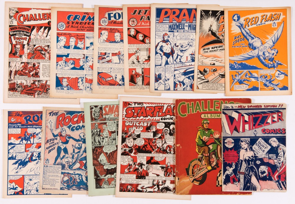 Philmar/Cartoon Art Productions collection (1940s). Challenger 2, Crime Syndicate 3, Forgers 4,