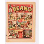 Beano No 75 (1939) Xmas Comic. Bright covers, cream pages. Pg 17 narrow 1 inch margin piece torn