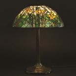 Tiffany Studios Daffodil Table Lamp. Signed Tag: Tiffany