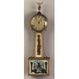William Grant, Boston, Gilt Front Banjo Clock. William Grant, Boston, Gilt Front Banjo Clock.