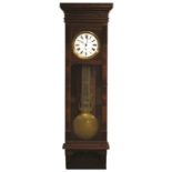 Waterbury Clock Co. #7 Wall Regulator. Waterbury Clock Co. #7 Wall Regulator. Carved walnut and burl