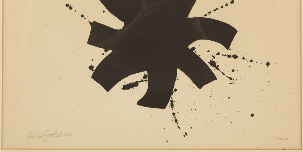 Adolph Gottlieb (American, 1903-1974) "White Ground, Red Disc". Adolph Gottlieb (American, 1903- - Bild 2 aus 3