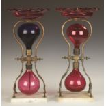 Parlor Fountains. Parlor Fountains. 19th century. By J.W. Tufts, Boston, MA. Blown glass and