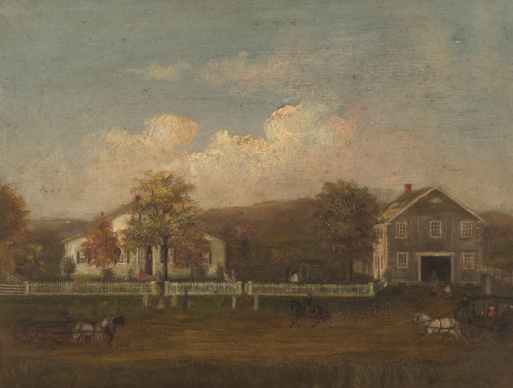 Painting of the Walter H. Smith Farm, Marion, NY. Painting of the Walter H. Smith Farm, Marion, - Bild 2 aus 3