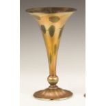 Tiffany Gold Iridescent Trumpet Vase. Tiffany Gold Iridescent Trumpet Vase. Early 20th century.