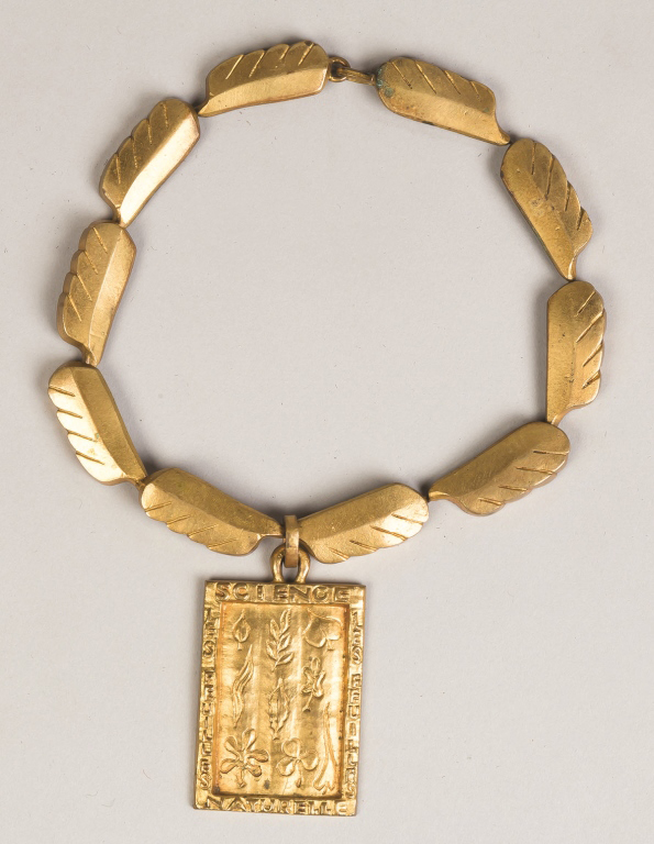 Line Vautrin (French, 1913-1997) Gilded Bronze Necklace. Line Vautrin (French, 1913-1997) Gilded - Bild 3 aus 3