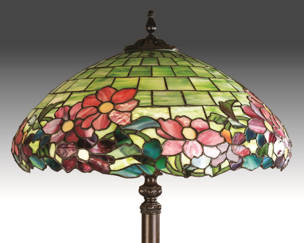 A Fine Duffner and Kimberly Peony Floor Lamp. A Fine Duffner and Kimberly Peony Floor Lamp. Shade