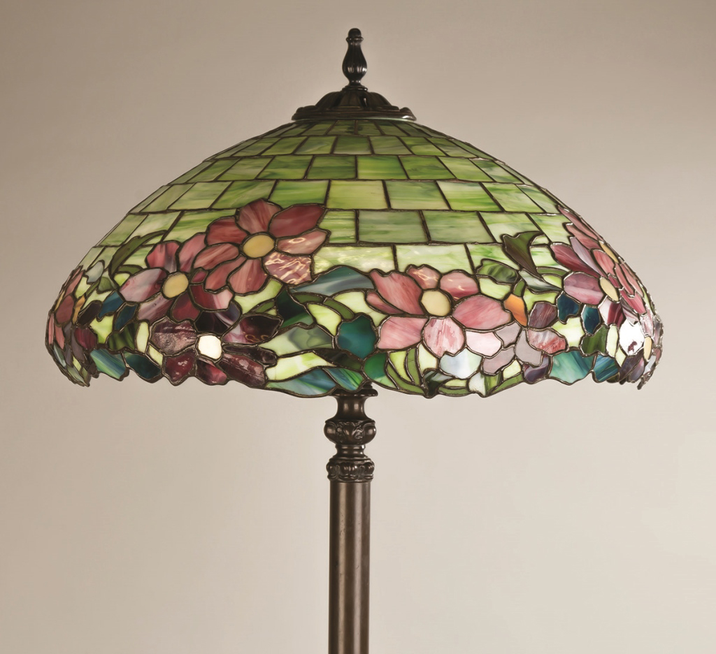 A Fine Duffner and Kimberly Peony Floor Lamp. A Fine Duffner and Kimberly Peony Floor Lamp. Shade - Image 2 of 6