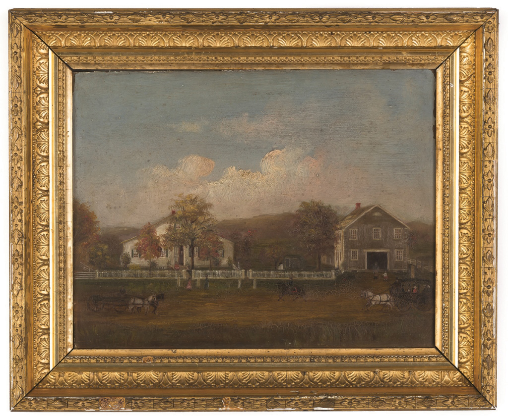 Painting of the Walter H. Smith Farm, Marion, NY. Painting of the Walter H. Smith Farm, Marion,