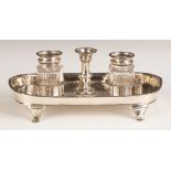 Thomas Lamborn, English Sterling Silver Ink Stand. Thomas Lamborn, English Sterling Silver Ink