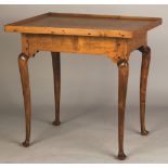 Queen Anne Curly Maple Tea Table. Queen Anne Curly Maple Tea Table. 18th century. Tray top and