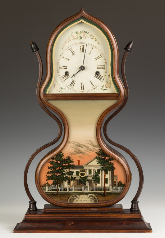 Fine J.C. Brown Acorn Shelf Clock, Bristol, CT. Fine J.C. Brown Acorn Shelf Clock, Bristol, CT.