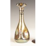 Loetz Iridescent Silver Overlay Vase. Loetz Iridescent Silver Overlay Vase. Early 20th century.