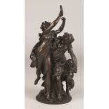 Clodion Bronze Sculpture "Bacchanalia". Clodion Bronze Sculpture "Bacchanalia". Signed Clodion 13.