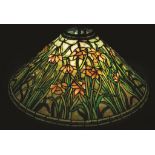 Tiffany Studios Daffodil Hanging Chandelier. Tiffany Studios Daffodil Hanging Chandelier. Signed