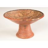 Coclé Pedestal Bowl. Coclé Pedestal Bowl. Panama. Ht. 5 1/2" Dia. 9 1/2". Very good.