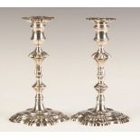 John Café London, English, Sterling Silver Candlesticks. John Café London, English, Sterling