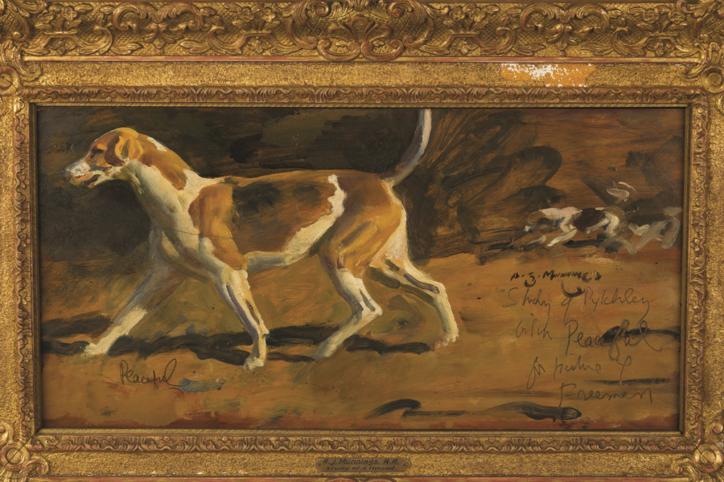 Sir Alfred James Munnings (English, 1878-1959) "Study of a Hound". Sir Alfred James Munnings ( - Bild 2 aus 5