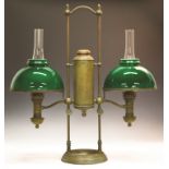 Tiffany Double Post Student Lamp. Tiffany Double Post Student Lamp. Late 19th century. Numbered on