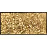 French Gilt Bronze Plaque. French Gilt Bronze Plaque. Of goddesses and nymphs. 10 1/2" x 22". An Old