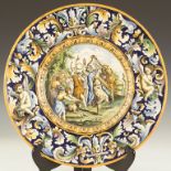 Majolica Charger with a Festival Scene. Majolica Charger with a Festival Scene. Italian. Artist