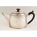 Hester Bateman, London, Sterling Silver Teapot. Hester Bateman, London, Sterling Silver Teapot. C.