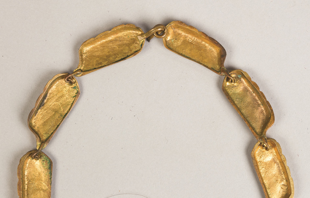 Line Vautrin (French, 1913-1997) Gilded Bronze Necklace. Line Vautrin (French, 1913-1997) Gilded - Bild 2 aus 3